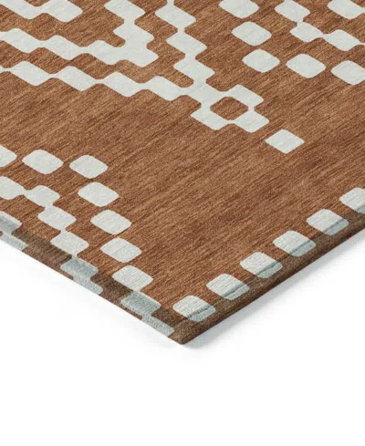 Addison Chantille Machine Washable Acn891 2'6"x3'10" Area Rug In Terracotta