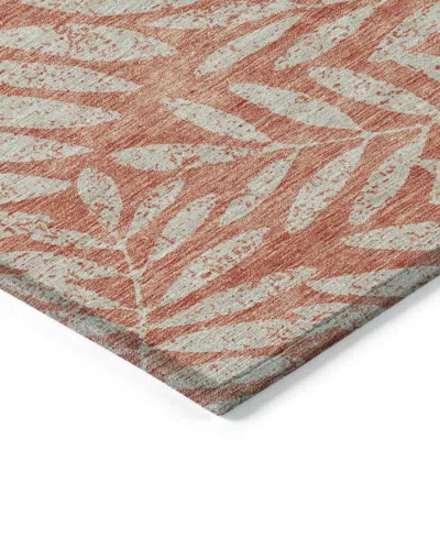 Addison Chantille Machine Washable Acn899 2'6"x3'10" Area Rug In Salmon