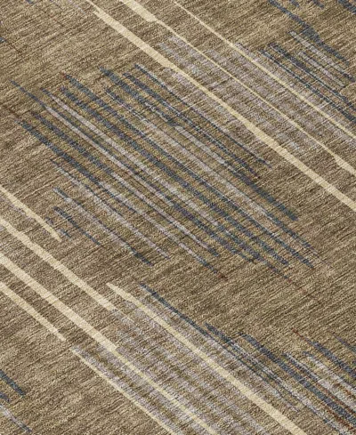 Addison Chantille Machine Washable Acn893 2'3"x7'6" Runner Area Rug In Taupe