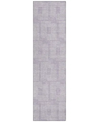 Addison Chantille Machine Washable Acn890 2'3"x7'6" Runner Area Rug In Lavender