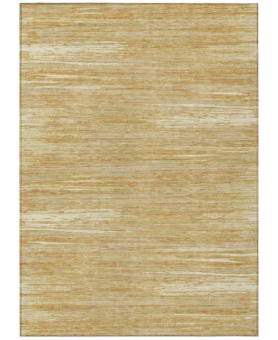 Addison Chantille Machine Washable Acn896 2'6"x3'10" Area Rug In Gold