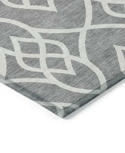 Addison Chantille Machine Washable Acn884 2'6"x3'10" Area Rug In Gray