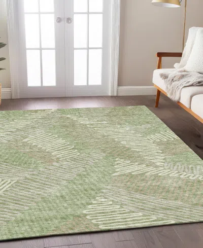 Addison Chantille Machine Washable Acn904 8'x10' Area Rug In Sage