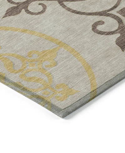 Addison Chantille Machine Washable Acn874 8'x10' Area Rug In Taupe