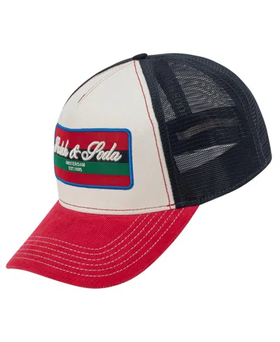 Scotch & Soda Men's Canyon Adjustable Trucker Cap In Red