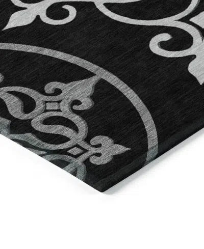 Addison Chantille Machine Washable Acn874 3'x5' Area Rug In Black