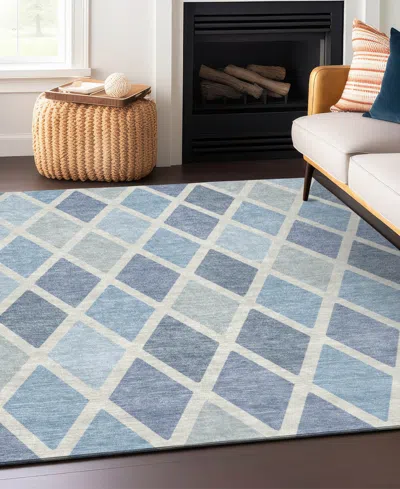 Addison Chantille Machine Washable Acn887 9'x12' Area Rug In Mist