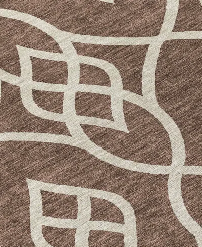 Addison Chantille Machine Washable Acn884 5'x7'6" Area Rug In Chocolate