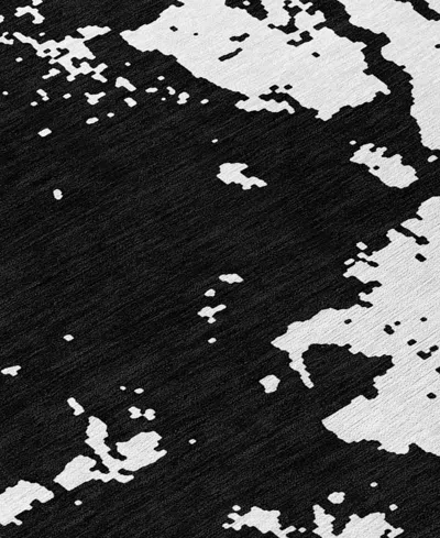 Addison Chantille Machine Washable Acn897 5'x7'6" Area Rug In Black