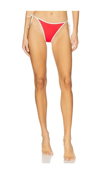 L*space Levy Itsy Bitsy Bikini Bottoms In Grapefruit & Cream