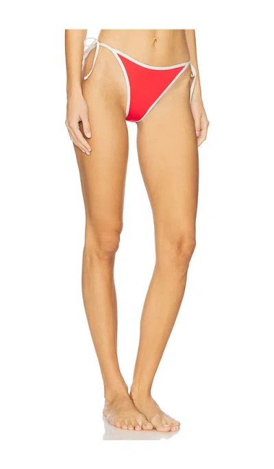 L*space Levy Itsy Bitsy Bikini Bottoms In Grapefruit & Cream