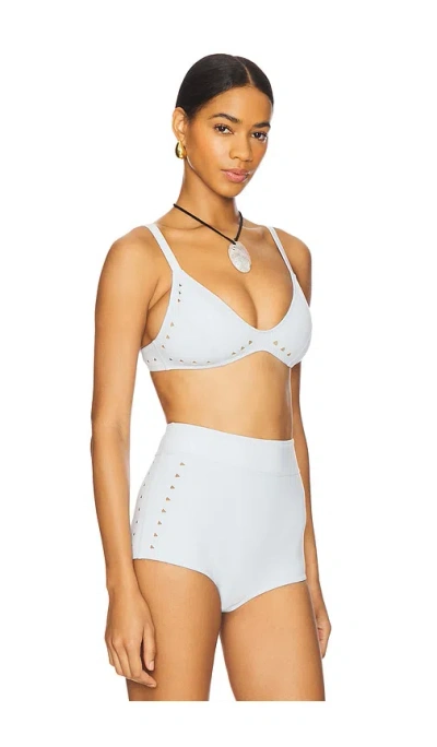 Gigi C Georgia Bikini Top In Mist