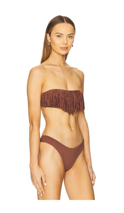 L*space Dixie Bikini Top In Cafe