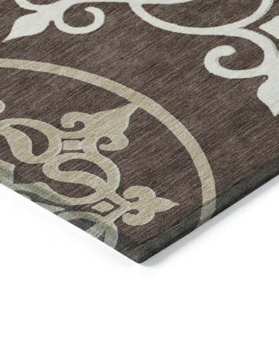 Addison Chantille Machine Washable Acn874 8'x10' Area Rug In Chocolate