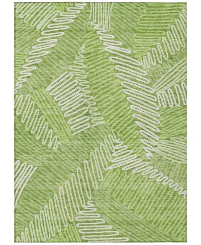 Addison Chantille Machine Washable Acn904 3'x5' Area Rug In Lime
