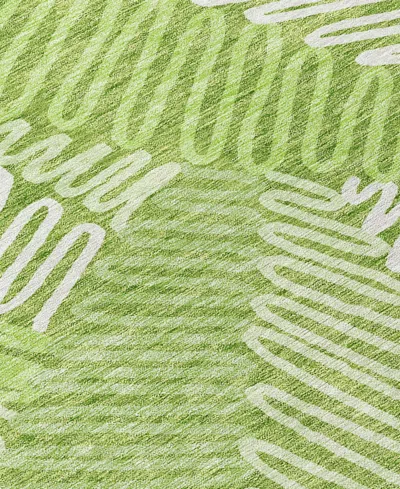 Addison Chantille Machine Washable Acn904 3'x5' Area Rug In Lime