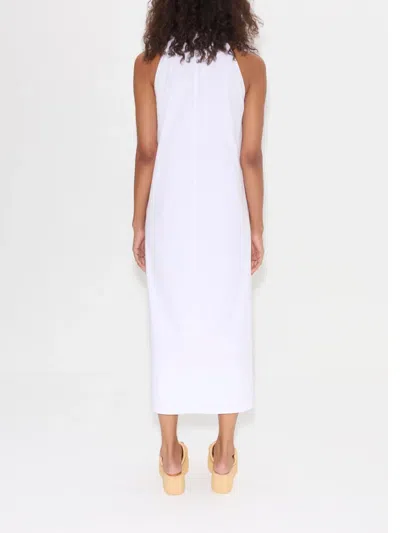 Simon Miller Nava Poplin Midi Dress In White