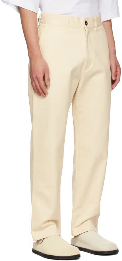 Studio Nicholson Belt Loop Track Pants In Nude