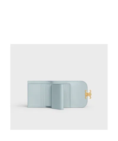 Celine Small Flip Wallet In Green