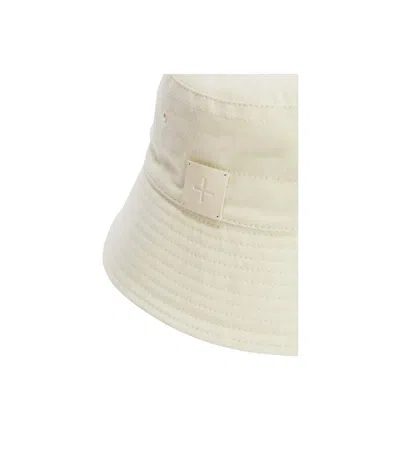 Jil Sander Organic Cotton Canvas Bucket Hat In White