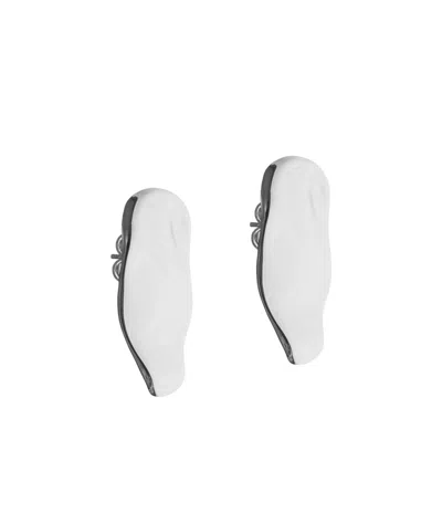 Federica Tosi Mindy Circle Earrings In White