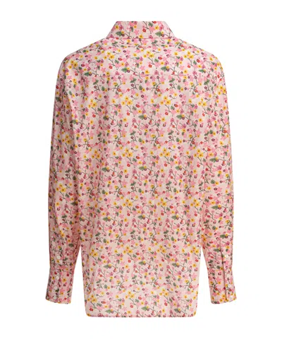Ines De La Fressange Floral Pattern Long-sleeve Shirt In Pink