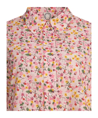 Ines De La Fressange Floral Pattern Long-sleeve Shirt In Pink