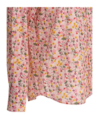 Ines De La Fressange Floral Pattern Long-sleeve Shirt In Pink