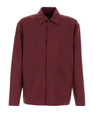 Herno Jacket Nylon Zippered Pockets In Red