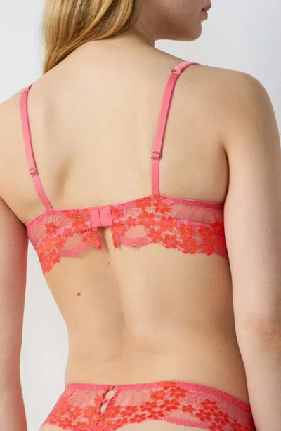 Etam Somptueuse No. 2 Underwire Plunge Push-up Bra In Pink