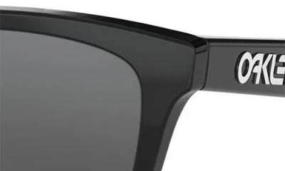 Oakley 55mm Polarized Rectangular Sunglasses In Black/black
