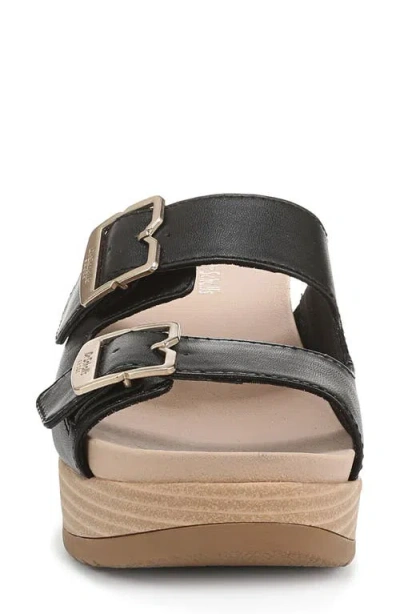 Dr. Scholl's Women's Cali Breeze Slide Wedge Sandals In Black