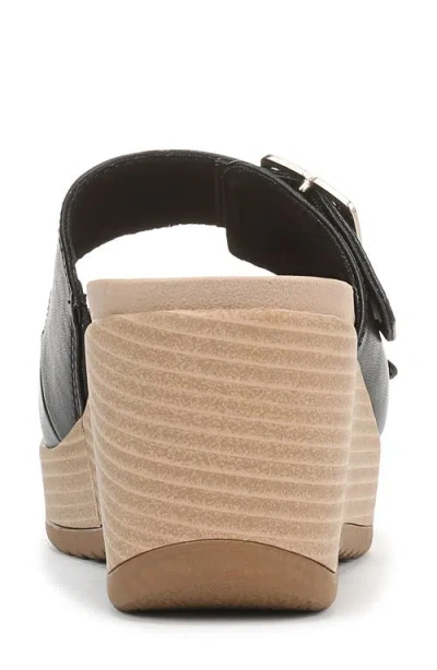 Dr. Scholl's Women's Cali Breeze Slide Wedge Sandals In Black