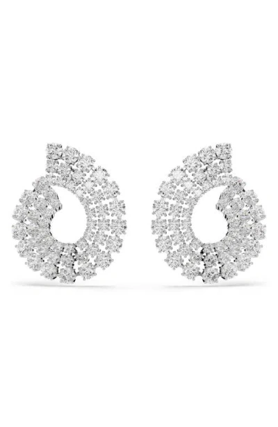 Swarovski Matrix Kreolen In White