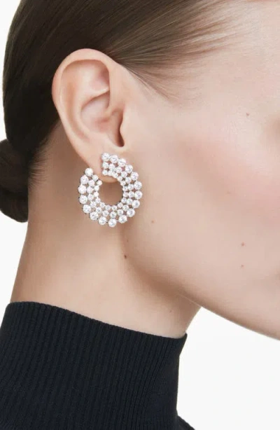 Swarovski Matrix Kreolen In White