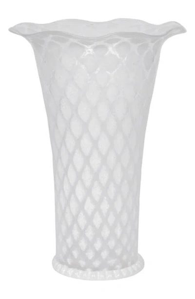 Juliska Trellis 9 Flared Vase In White