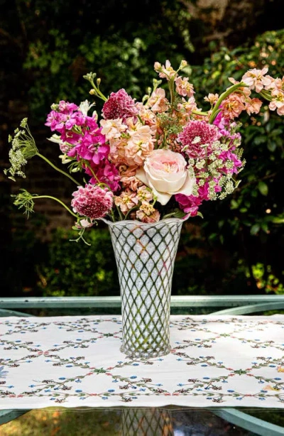 Juliska Trellis 9 Flared Vase In White