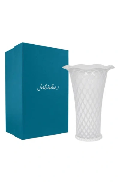 Juliska Trellis 9 Flared Vase In White