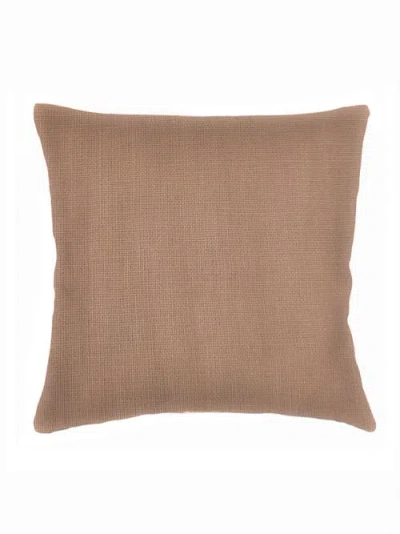 Anaya So Soft Linen Pillow With Down Alternative Insert In Latte