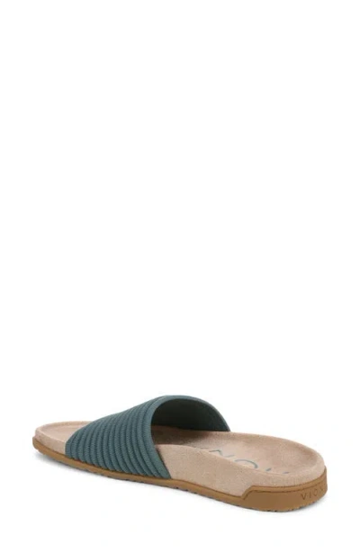 Vionic Evie Slide Sandal In Bodega Blue
