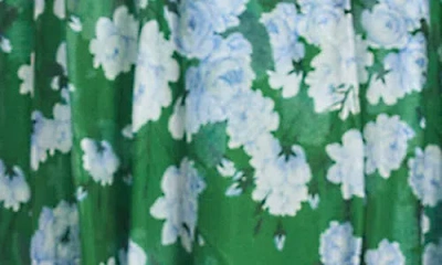 Sachin & Babi Kennedy Gown In Kelly Green Degrade Florals