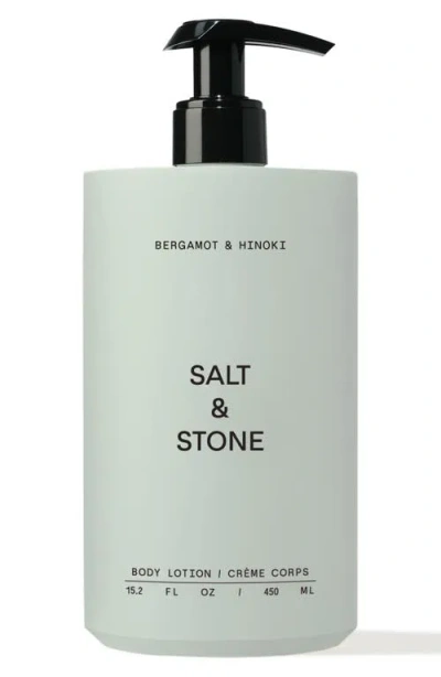 Salt & Stone Bergamot & Hinoki Hydrating Body Lotion With Niacinamide 15 oz / 450 ml In Bergamot & Hinoki