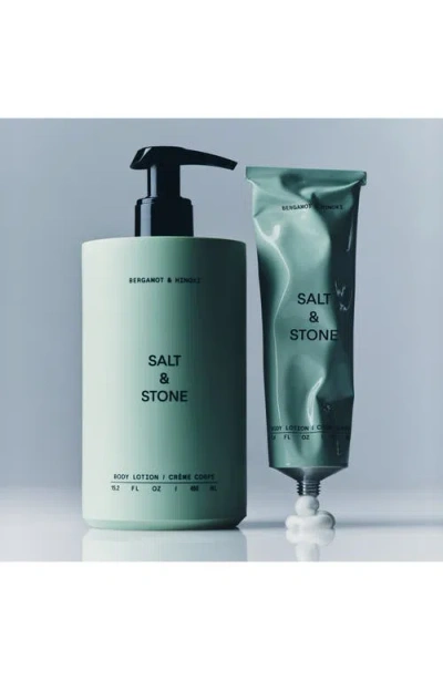 Salt & Stone Bergamot & Hinoki Hydrating Body Lotion With Niacinamide 15 oz / 450 ml In Bergamot & Hinoki