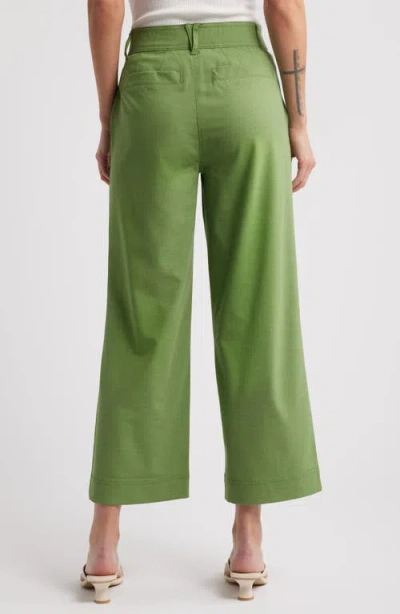 Wit & Wisdom 'ab'solution Skyrise Double Button Pants In Willow Green