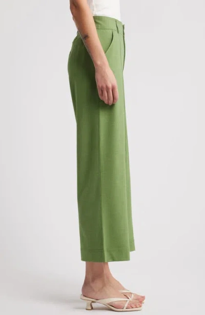 Wit & Wisdom 'ab'solution Skyrise Double Button Pants In Willow Green