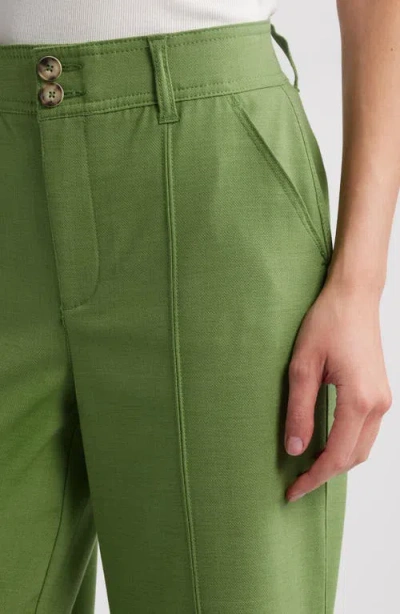 Wit & Wisdom 'ab'solution Skyrise Double Button Pants In Willow Green