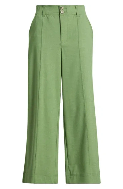 Wit & Wisdom 'ab'solution Skyrise Double Button Pants In Willow Green