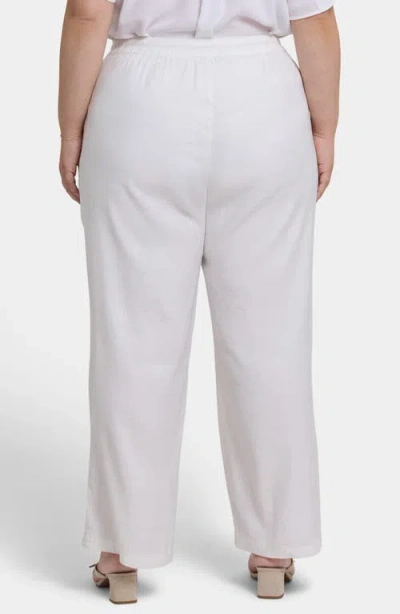 Nydj Relaxed Drawstring Pull On Pants In White
