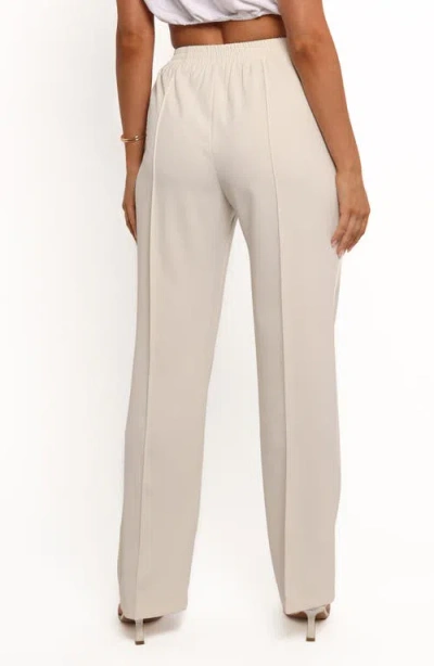 Petal And Pup Petal & Pup Roben Pintuck Pleat Straight Leg Pants In Neutral