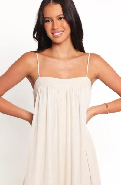 Petal And Pup Petal & Pup Abegail Flowy Wide Leg Jumpsuit In Neutral